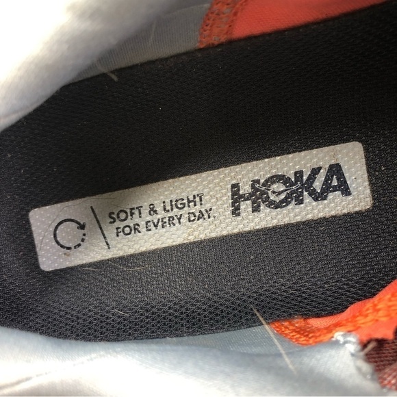 Hoka One One Clifton 8 running shoes grey orange 8 - Picture 12 of 13
